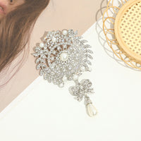Water Drop Brooch Diamond Luxury Fashion Popular Alloy