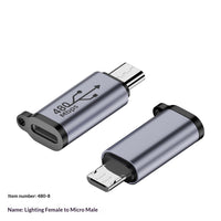 USB To Mini Adapter V3 To Type-C Charging Cable Adapter T-port Micro