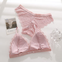 High-End Wireless Beauty-Back Thin Plus-Size Underwear Set