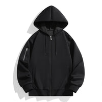 Spring And Autumn Teen Fashion Brand Loose And Hooded Cardigan