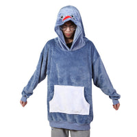 Pure Color Comfort Casual Hooded Outerwear Sweater