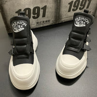 Men's Casual Shoes With Thick Soles And High Top