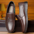 First Layer Cowhide Men's Business Casual Non-slip Soft Leather Soft Sole Shoes