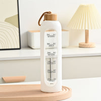 Large Capacity Portable Glass Water Bottle Single Layer High Temperature Resistance