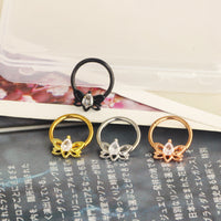 Circular Nasal Ring For Body Piercing Of Cartilage