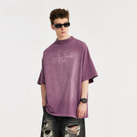 Men's Spring And Summer New Dyed Three-dimensional Printed T-shirt