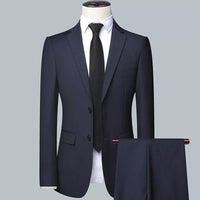 Suit Set Three-piece Set Men's Korean Style Slim Fit Business
