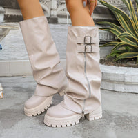 Distressed Cross-border Western Fashion Pants Boots