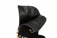 Fashion Ethnic Beaded Embroidered Booties Plus Size