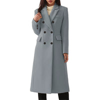 Women's Large Long Style Woolen Coat