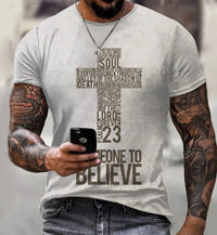 Male Creative Casual 3D Digital Printed Short Sleeve