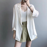 Lightweight British-Style Loose-Fit Korean-Style Sun-Protective Blazer