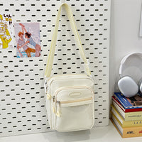 Crossbody Bag Girl Students' Personality Contrast Color