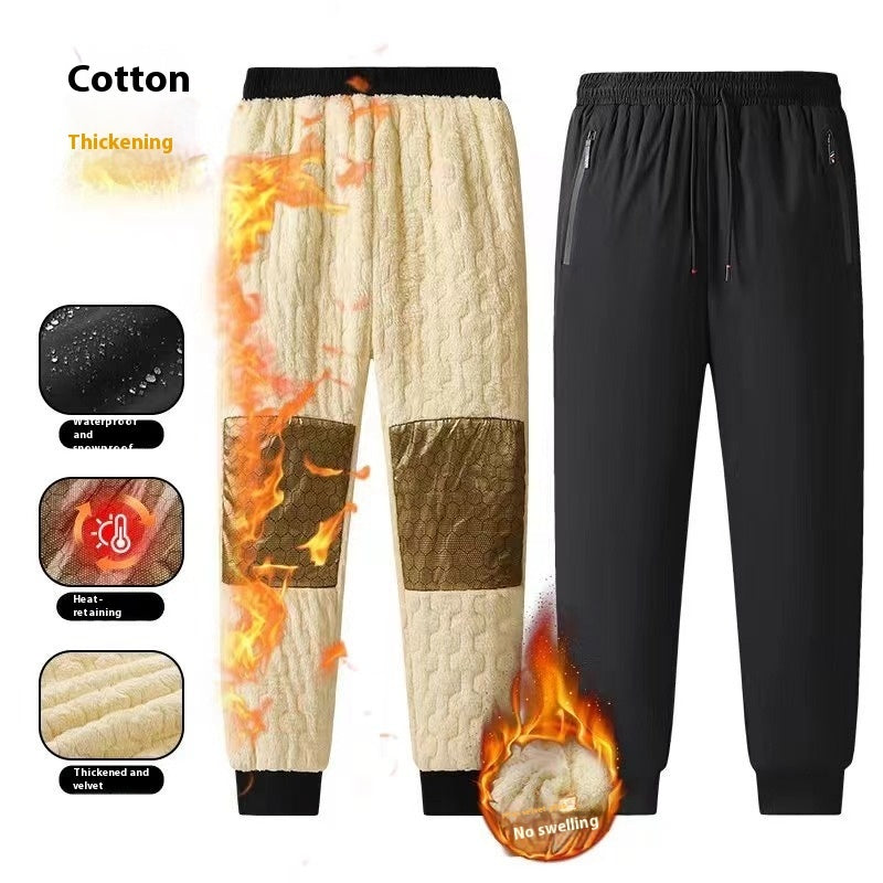 Men's Oversized Cotton Pants Graphene Lambswool