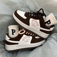 Brown Breathable Harajuku Style Women's Shoes