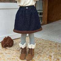 Thick Warm And Stylish A-line Skirt For Kids