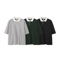 Lapel T-shirt Mountain Outdoor Contrast Color Polo Shirt