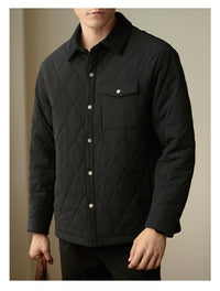 Men's Lapel Cotton-padded Coat Warm Jacket