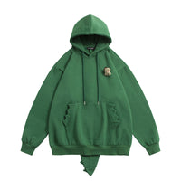 Little Dinosaur Sweater Hooded Fleece-lined Autumn New Chic Design Sense