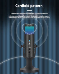 RGB Colorful Breathing Ambience Light USB Condenser Microphone