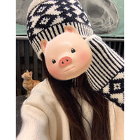 Women's Korean-style Loose Casual Round Neck Brocade Sweater