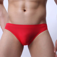Men's Briefs Youth Ice Silk Transparent