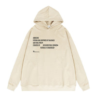Men's Spring And Autumn Letter Print Top