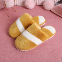 Winter Cotton Slippers Women Thicken Warm Rabbit Fur Indoor