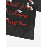 Men's Graphic T-Shirt With Figure And Letter Print Short Sleeves