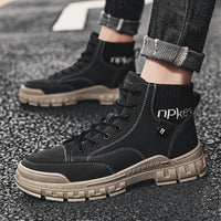 New Style Men's Shoes Fashion High Top Martin Boots
