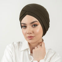 Womens Mercerized Cotton Forehead Band Hat