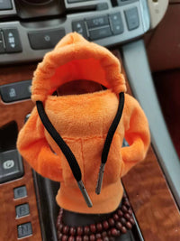Velvet Car Gear Handle Sleeve Handle Decorative Knob Hoodie Handbrake Cover Hoodie