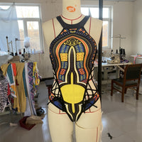 Women's Ethnic Print One-piece Swimsuit