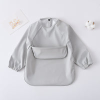 Pu Inside-out Wear Baby Eating Clothes Bib Super Soft And Waterproof