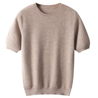Men's Round Neck Simple Solid Color Sweater