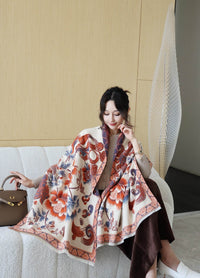 Autumn And Winter High Sense Office Shawl Dual-use Korean Style