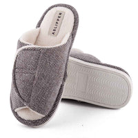 Men's And Women's Velcro Adjustable Open Slippers