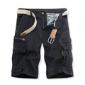 Overalls Men's Foreign Trade Wholesale New Casual Pants Men's Solid Color Multi-pocket Plus Size Fifth Pants
