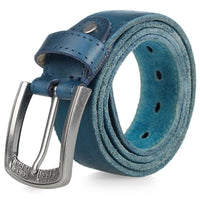 Cowhide Men's Personality Alloy Pin Buckle Trend Belt
