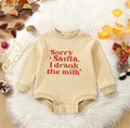 Autumn Festival Long Sleeve Letter Print Romper