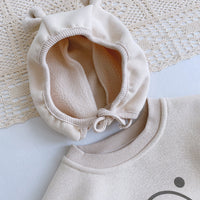 Girls Baby Korean Version Long-sleeved Fart One-piece Romper