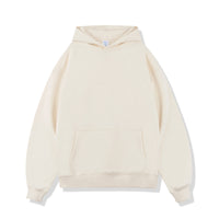 Fleece-lined Hooded Solid Color Loose Thick Trendy Brand Men