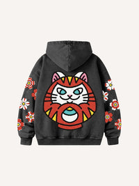 Fashion Casual Printed Polyester Sweater