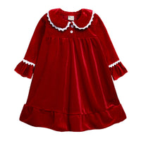 New Year's Children's Gold Velvet Home Clothes For Sleeping
