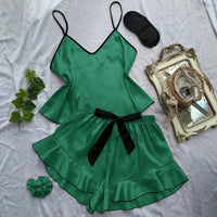 Suspender Dress Loungewear Womens Summer Thin Tank Top And Shorts