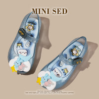 Fish Mouth Crystal Jelly Sandals
