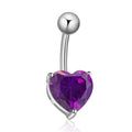European And American Simple Love Belly Button Button
