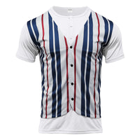 Retro False Two-piece Patchwork Shirt Summer Design Casual V-neck Cardigan