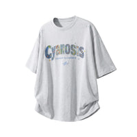 Embroidered Patch Cotton Short-Sleeve T-Shirt For Men