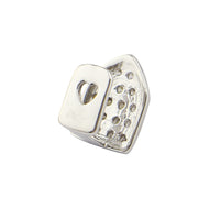 4A Micro Inlaid Zircon Hip Hop Tooth Socket 18K Gold Plated